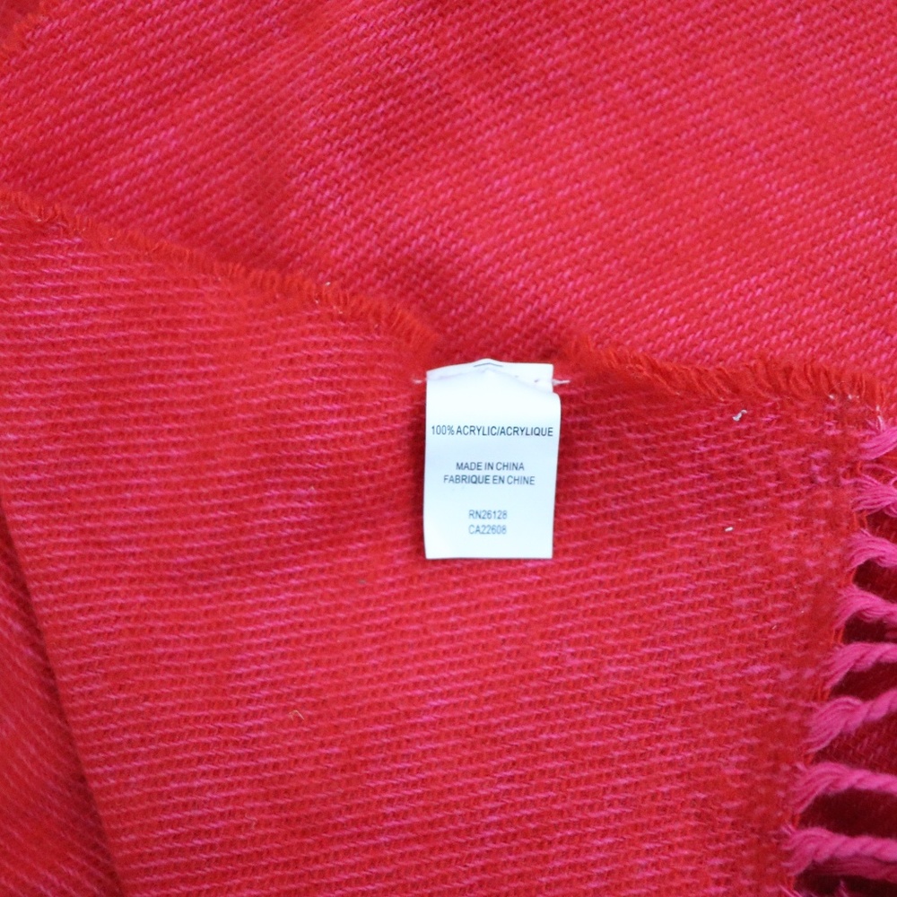 Echo Design Red Boucle Ruana Wrap - Picture 5 of 6